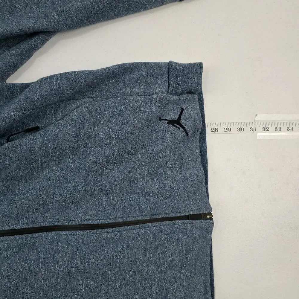 Jordan full zip sweater hoodie blue mens Large 5342‎